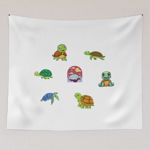 Item preview, cute turtle set designed and sold by KacperStore.