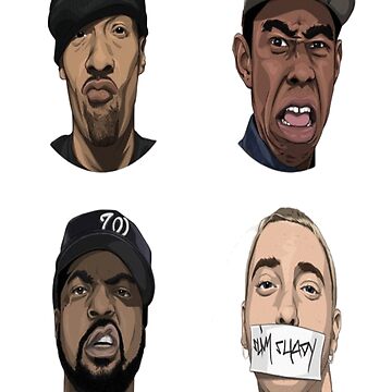 ☆AZ☆ Hiphop 90s Vintage Sticker Hip hop 90's