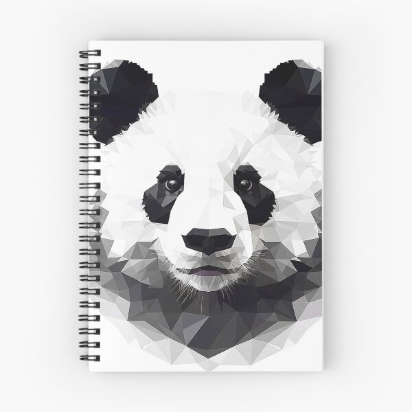 Item preview, Panda in faceted geometric style designed and sold by Skynotik.