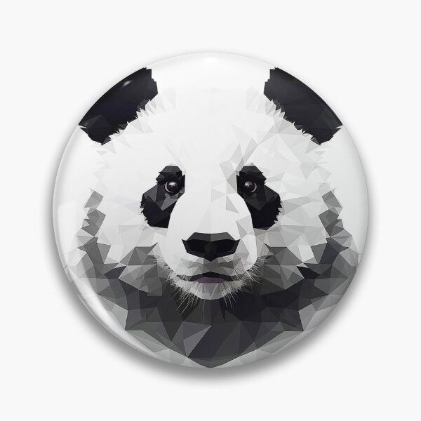 Item preview, Panda in faceted geometric style designed and sold by Skynotik.