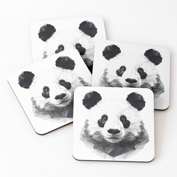 Item preview, Panda in faceted geometric style designed and sold by Skynotik.