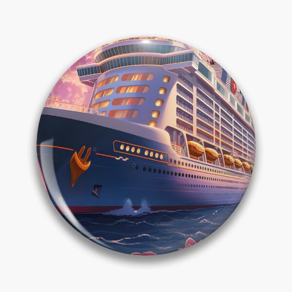 Item preview, colourful princess cruise ship designed and sold by WickyWildLife.