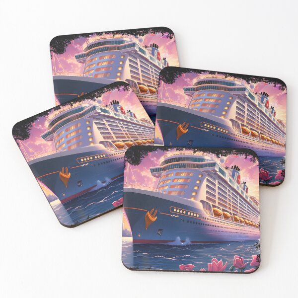 Item preview, colourful princess cruise ship designed and sold by WickyWildLife.