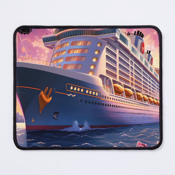 Item preview, colourful princess cruise ship designed and sold by WickyWildLife.