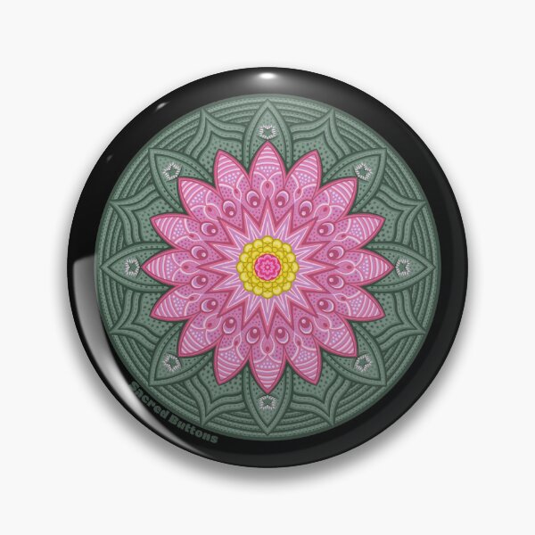 Item preview, Peyote Mandala  designed and sold by Sacred-Buttons.
