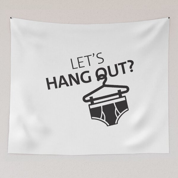 Item preview, Let's Hang Out Hanger Undies Funny Underwear Pun  designed and sold by Articulate.
