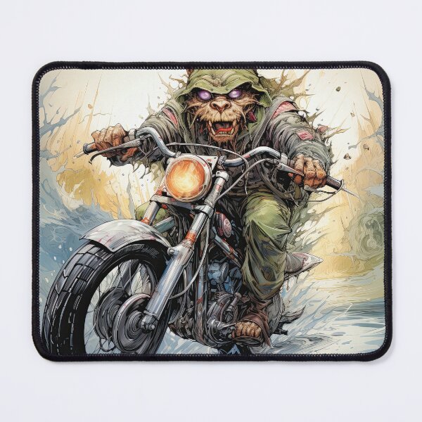Item preview, Old cat bikie outlaw designed and sold by TheOosh.
