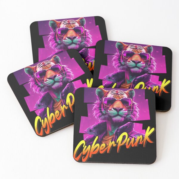 Item preview, Cyberpunk tiger cool and futuristic science fiction animal designed and sold by Nemosis.