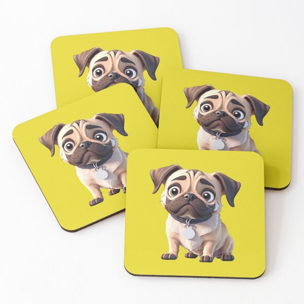 Item preview, Animated pug in 3D style designed and sold by ChickNickStudio.