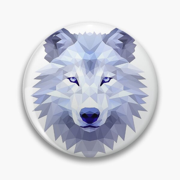 Item preview, Wolf in faceted geometric style designed and sold by Skynotik.