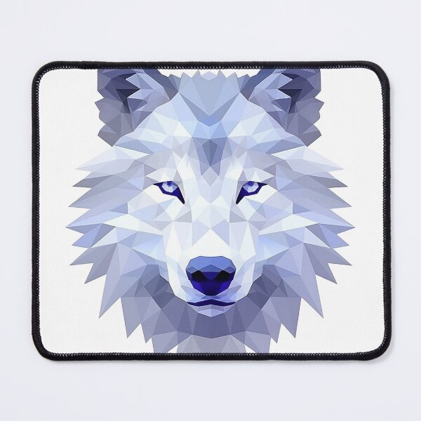 Item preview, Wolf in faceted geometric style designed and sold by Skynotik.