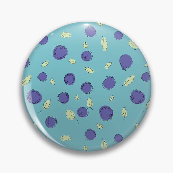 Item preview, Scattered Blueberries on teal background designed and sold by Meg M Studio.