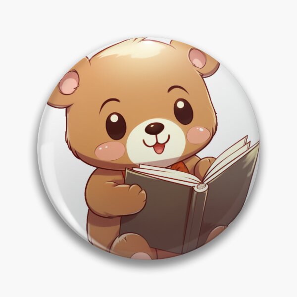 Item preview, Cute Bear Reading Book designed and sold by basilarti.