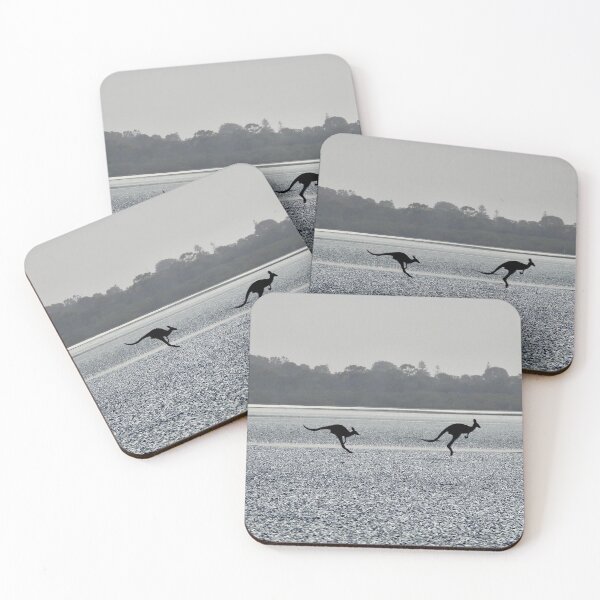 Item preview, Kangaroos spaced nicely on  Beach designed and sold by Mark Grimsley.
