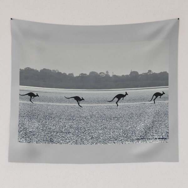 Item preview, Kangaroos spaced nicely on  Beach designed and sold by Mark Grimsley.
