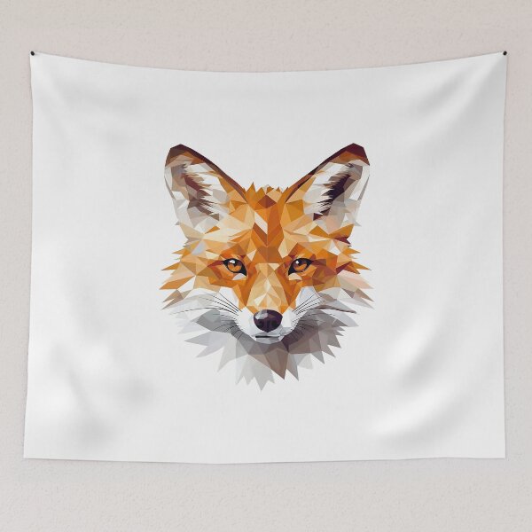 Item preview, Fox in faceted geometric style designed and sold by Skynotik.