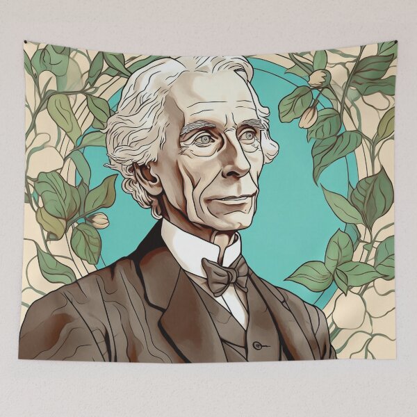 Item preview, Bertrand Russell drawing designed and sold by ComicsFactory.