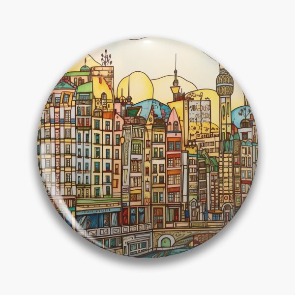 Item preview, Berlin city drawing designed and sold by ComicsFactory.