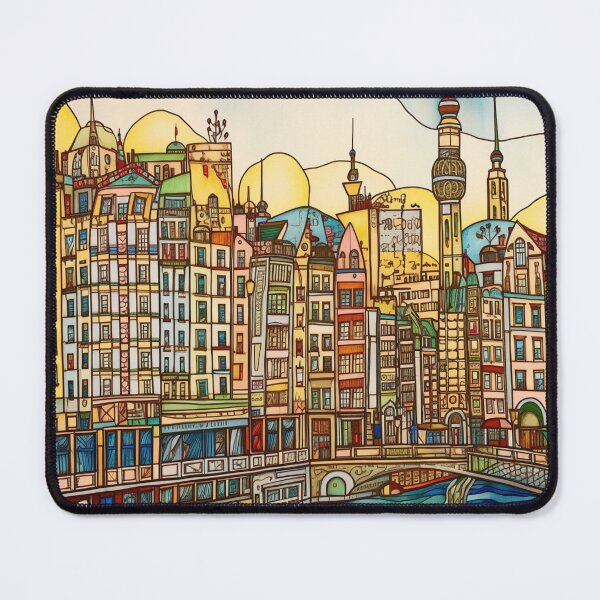 Item preview, Berlin city drawing designed and sold by ComicsFactory.