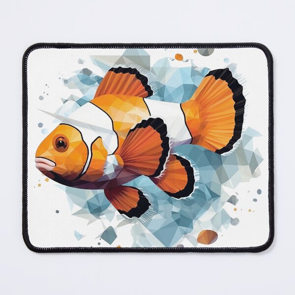 Item preview, Clown fish in faceted geometric style designed and sold by Skynotik.