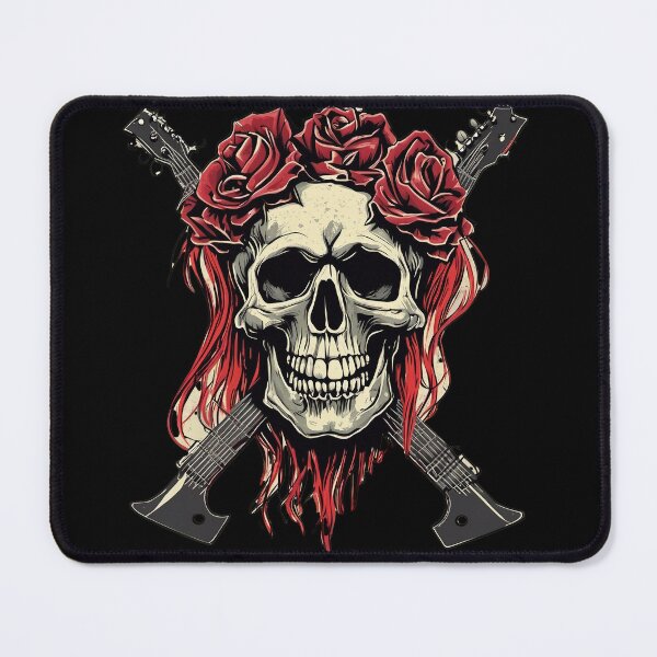 Item preview, Rock N Roll Skull designed and sold by FrozenPolarBear.