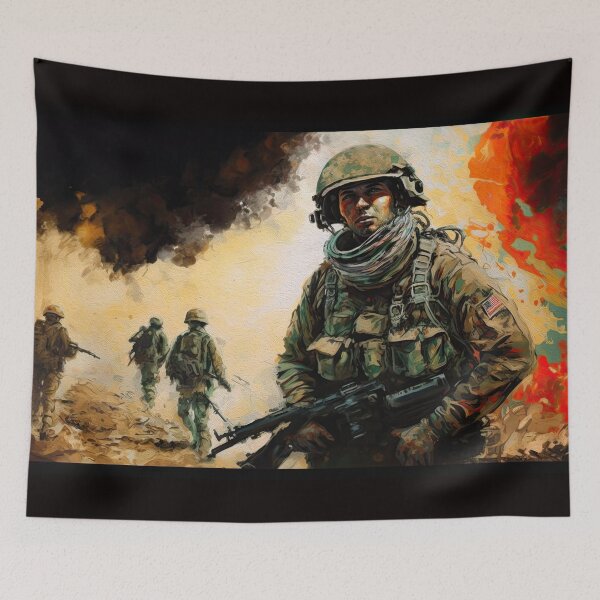 Item preview, IRAQ WAR - LEST WE FORGET designed and sold by ArtbyRolleen.