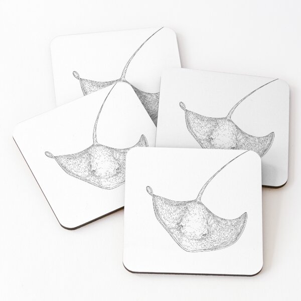 Item preview, Black and White Manta Ray sticker designed and sold by katherineshekk.