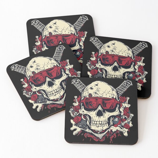 Item preview, Rock N Roll Skull designed and sold by FrozenPolarBear.