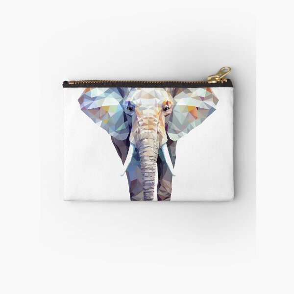 Item preview, Elephant in faceted geometric style designed and sold by Skynotik.
