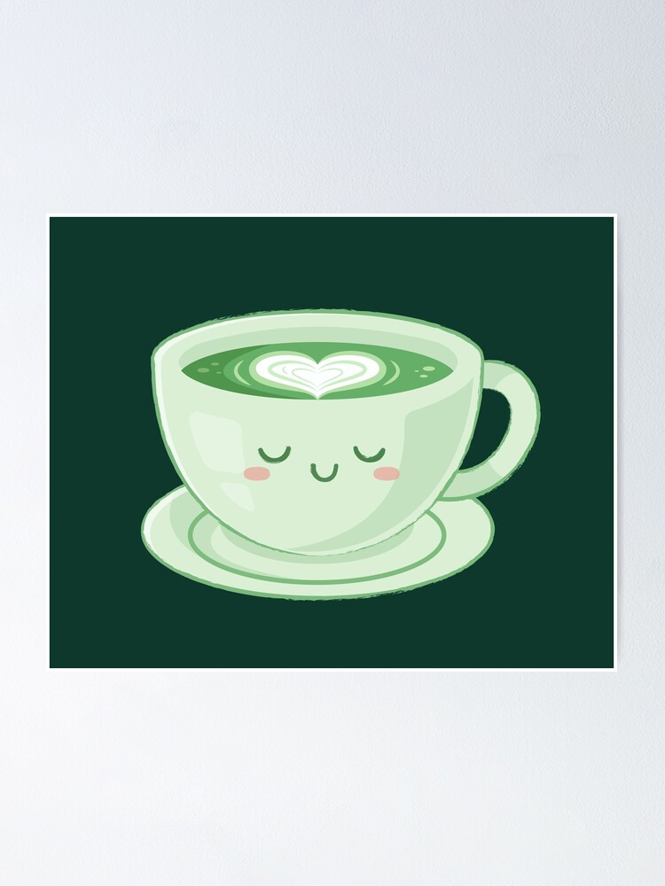 Cute Matcha Mug, Matcha Lover Gift, Green Tea Mug, Green Tea Lover Gift,  Cute Coffee Mug, Funny Foodie Gift, Matcha Latte 