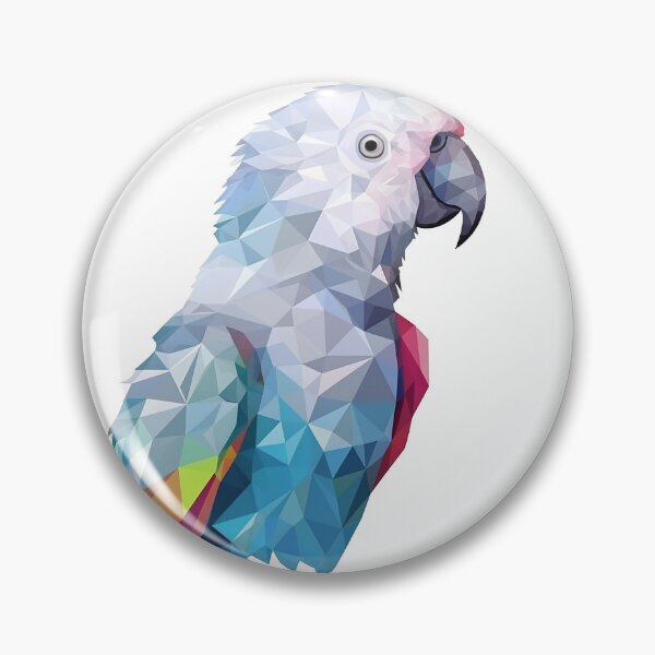 Item preview, Parrot in faceted geometric style designed and sold by Skynotik.