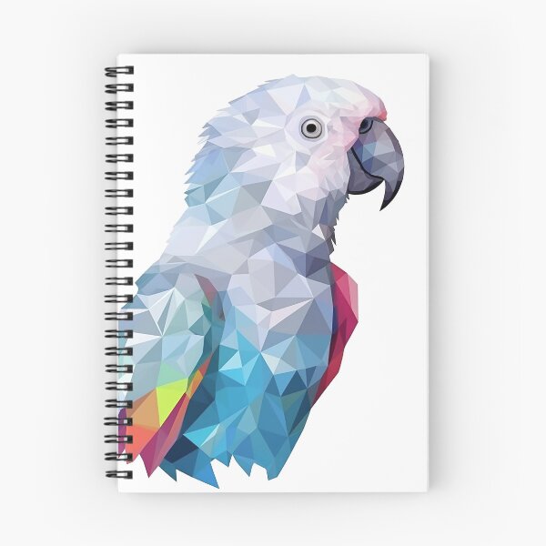 Item preview, Parrot in faceted geometric style designed and sold by Skynotik.