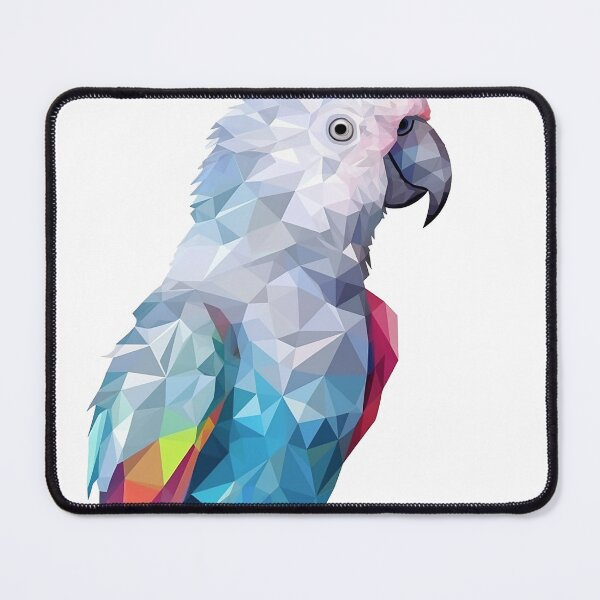 Item preview, Parrot in faceted geometric style designed and sold by Skynotik.