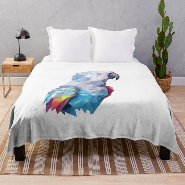 Item preview, Parrot in faceted geometric style designed and sold by Skynotik.