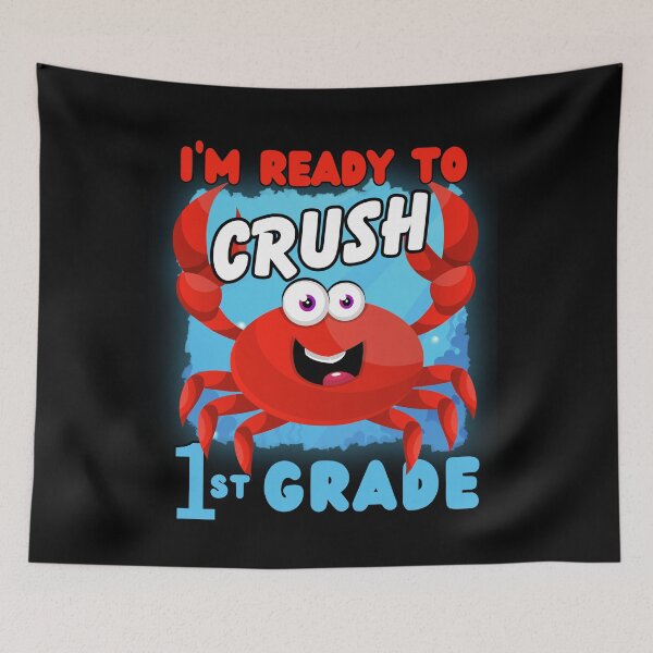 Item preview, Ready To Crush 1st Grade - Kids Back To School, Cute Marine Animal designed and sold by Sun Sand & Sea Art.