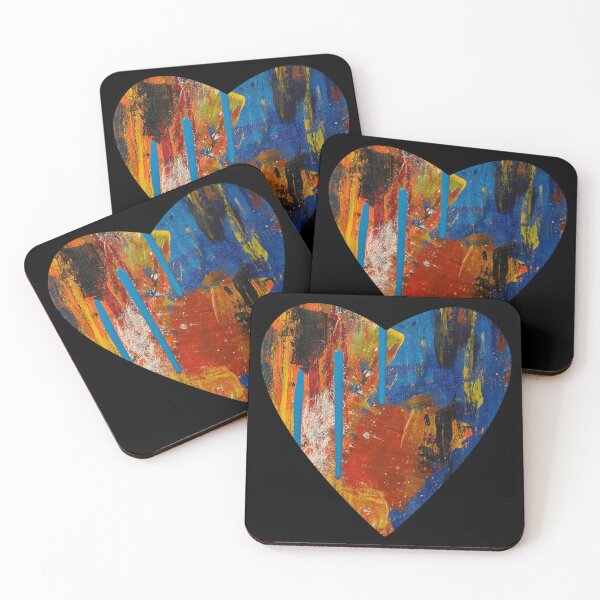 Item preview, Abstract art heart painting  designed and sold by LilyBell6.
