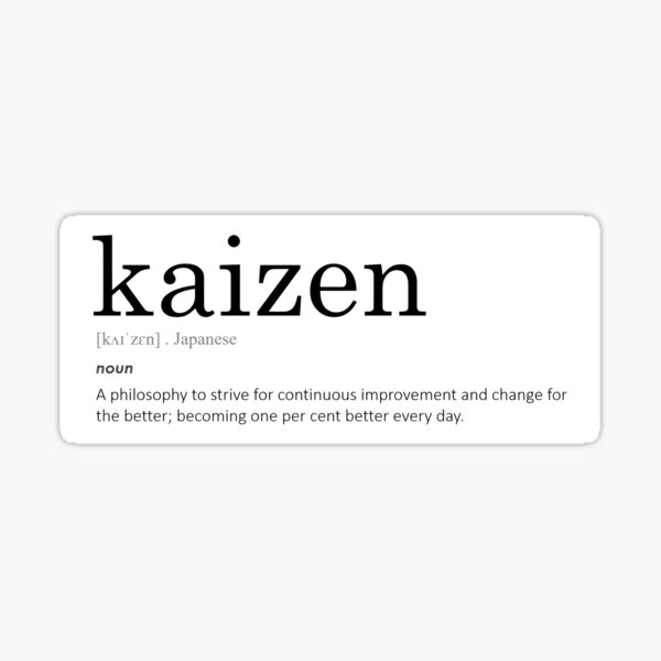Item preview, Minimal Kaizen definition   designed and sold by Obitra.