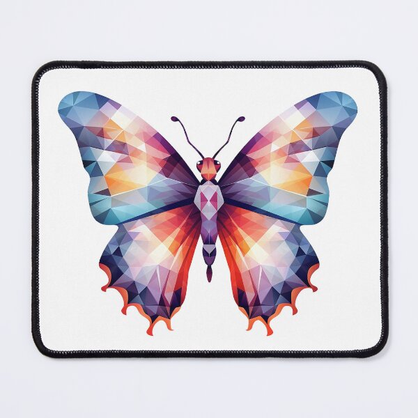 Item preview, Butterfly in faceted geometric style designed and sold by Skynotik.