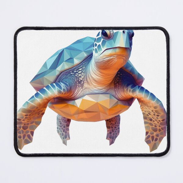 Item preview, Sea turtle in faceted geometric style designed and sold by Skynotik.