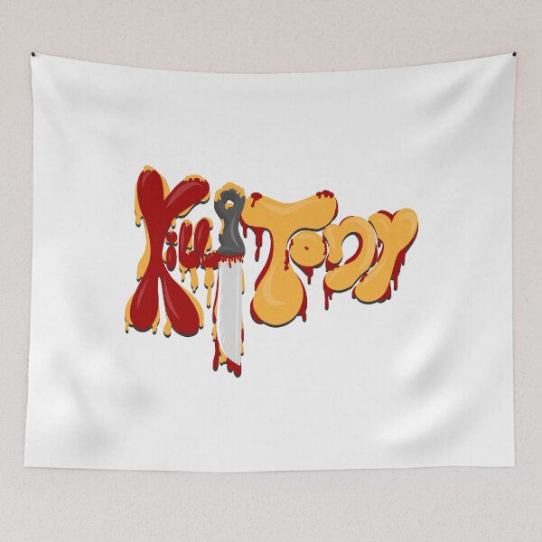 Item preview, Kill Tony Bubble Logo With a Knife in Red & Yellow Theme designed and sold by Kill Tony Fan Designs.