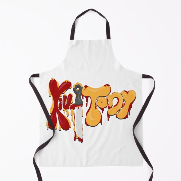 Item preview, Kill Tony Bubble Logo With a Knife in Red & Yellow Theme designed and sold by Kill Tony Fan Designs.