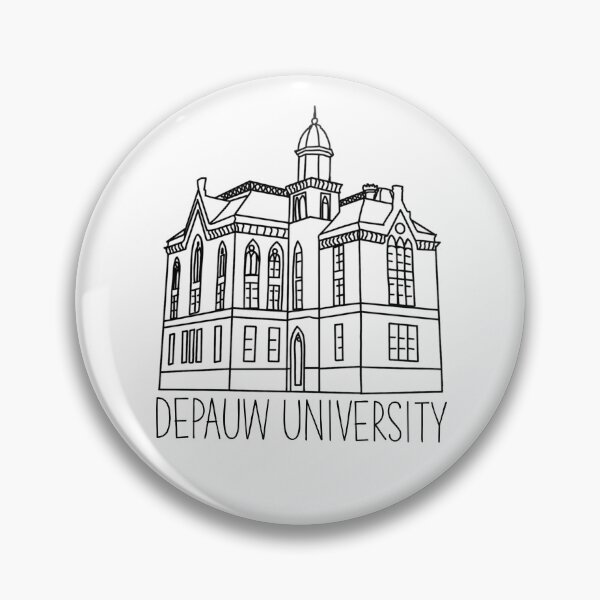 Item preview, DePauw University East College Outline designed and sold by zoshamarie.