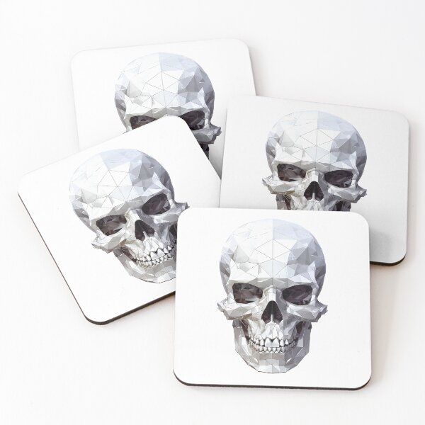 Item preview, Skull - crossbones in faceted geometric style designed and sold by Skynotik.