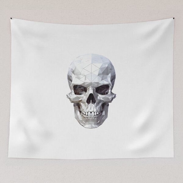 Item preview, Skull - crossbones in faceted geometric style designed and sold by Skynotik.