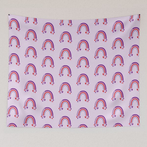 Item preview, Migraine Awareness Rainbow with hearts designed and sold by Teamtsunami6.