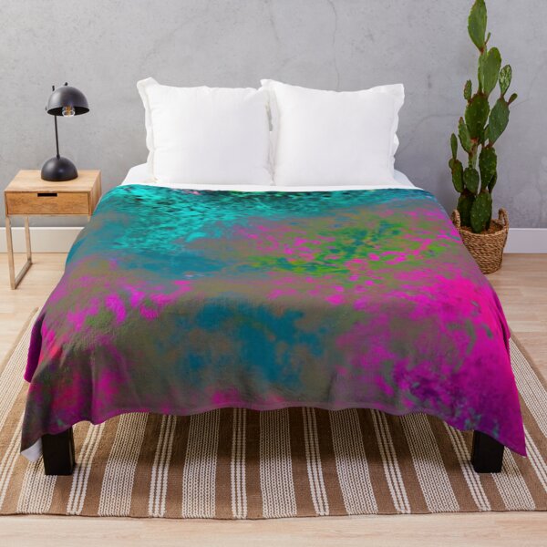 Item preview, Abstract Pink and Blue Garden designed and sold by calibrit.