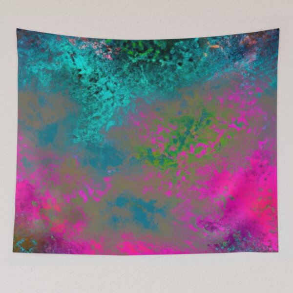 Item preview, Abstract Pink and Blue Garden designed and sold by calibrit.