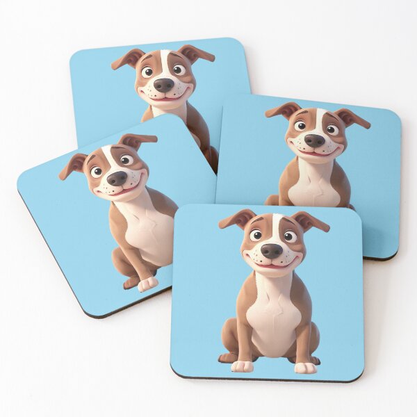 Item preview, Animated pit bull in 3D style - Pitbull designed and sold by ChickNickStudio.