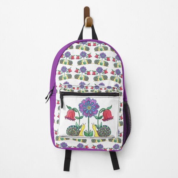 Item preview, Snails Strolling Through the Flowers designed and sold by ShelleyYlstArt.