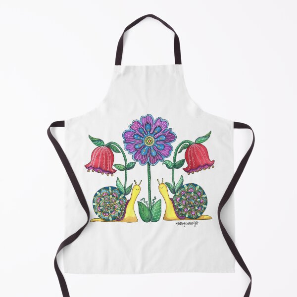 Item preview, Snails Strolling Through the Flowers designed and sold by ShelleyYlstArt.